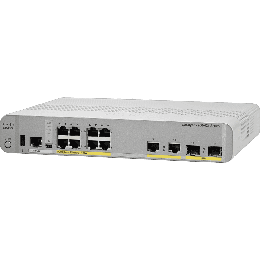 Коммутатор Cisco WS-C2960CX-8PC-L, 8 портов