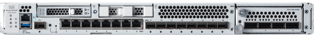 Межсетевой экран Cisco Secure Firewall 3140 FPR3140-NGFW-K9, вид спереди