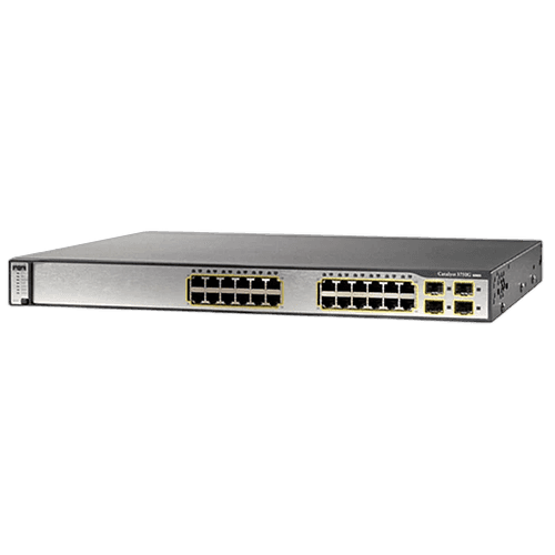 Коммутатор Cisco WS-C3750G-24T, 24 порта