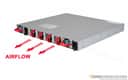 Arista DCS-7048T-A-F rear panel, red modules, front-to-rear airflow