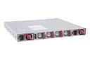 Arista DCS-7050SX-64-F rear panel, red modules, front-to-rear airflow