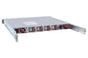 Arista DCS-7060CX-32S-F rear panel, red modules, front-to-rear airflow