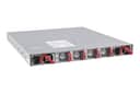 Arista DCS-7280SE-64-F rear panel, red modules, front-to-rear airflow