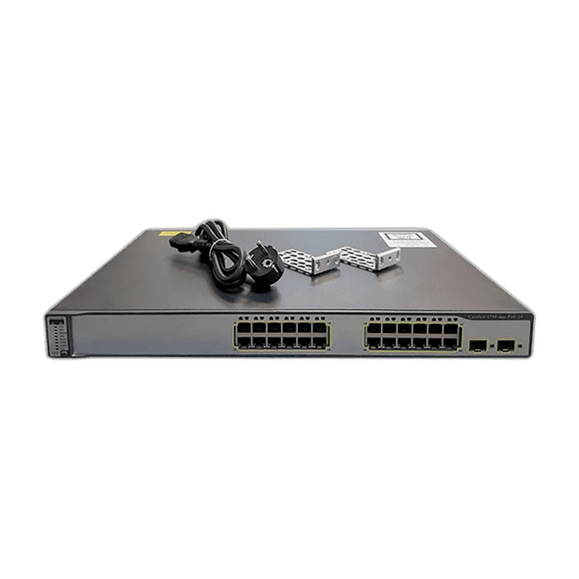 Коммутатор Cisco WS-C3750-24PS-S, 24 порта