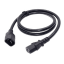 Чёрный силовой кабель IEC C14–C13 длиной 1,5 м