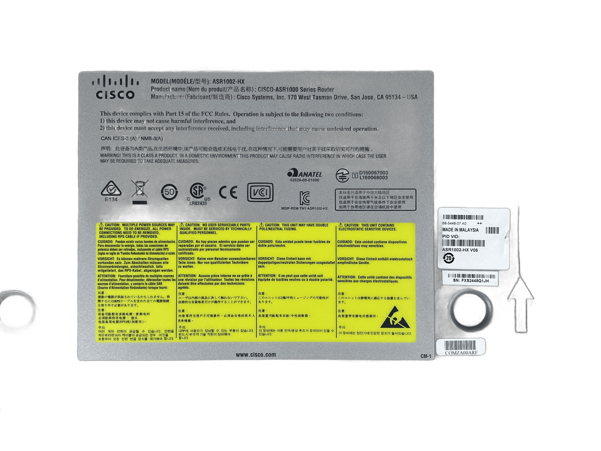 Маршрутизатор Cisco ASR1002-HX — фото 4