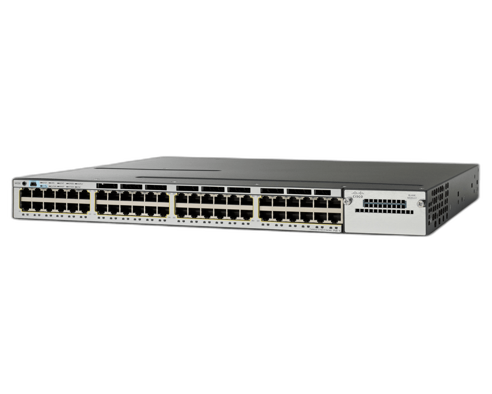 Коммутатор Cisco WS-C3750X-48PF-E, 48 портов