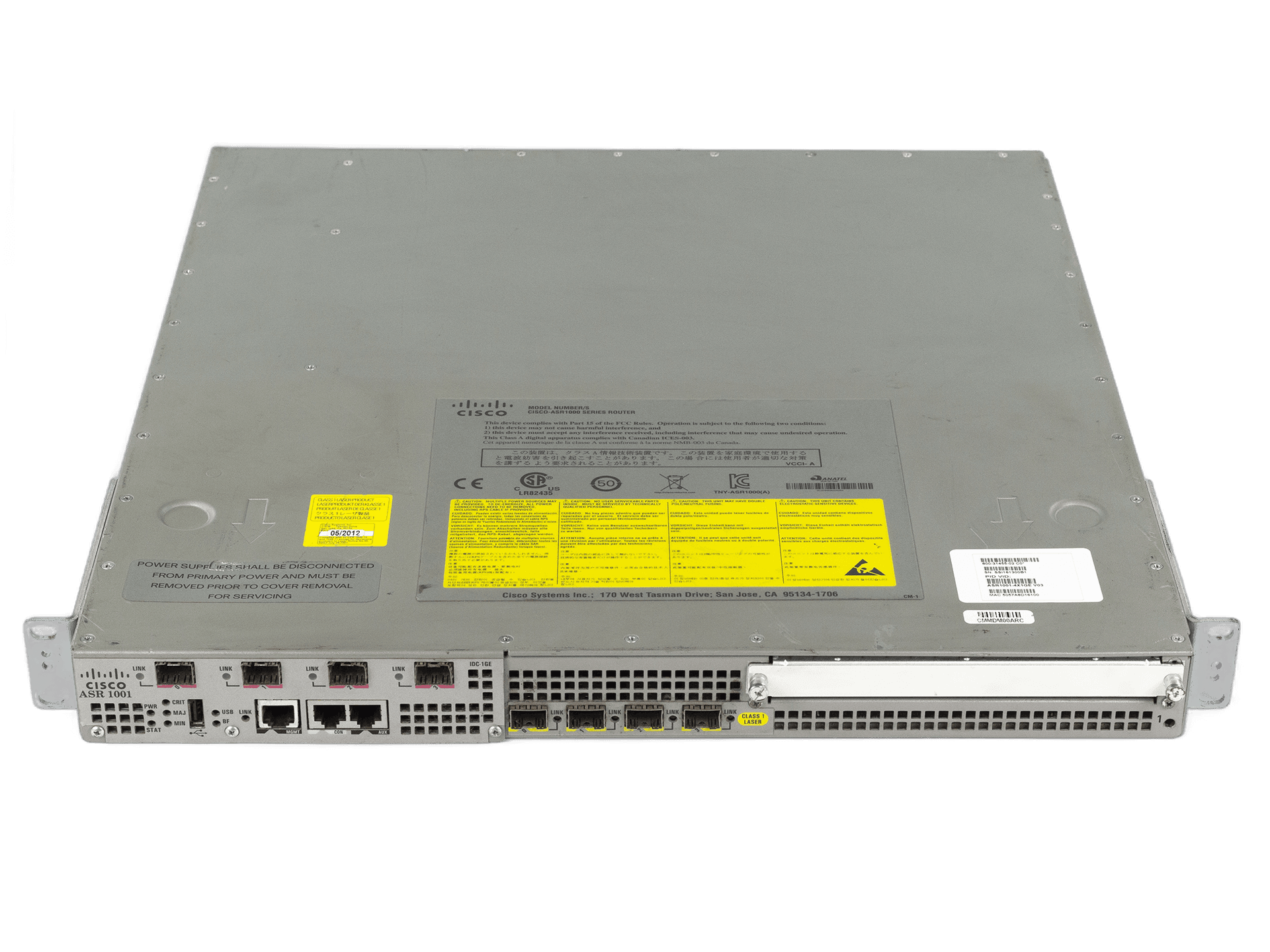 Маршрутизатор Cisco ASR1001-4X1GE