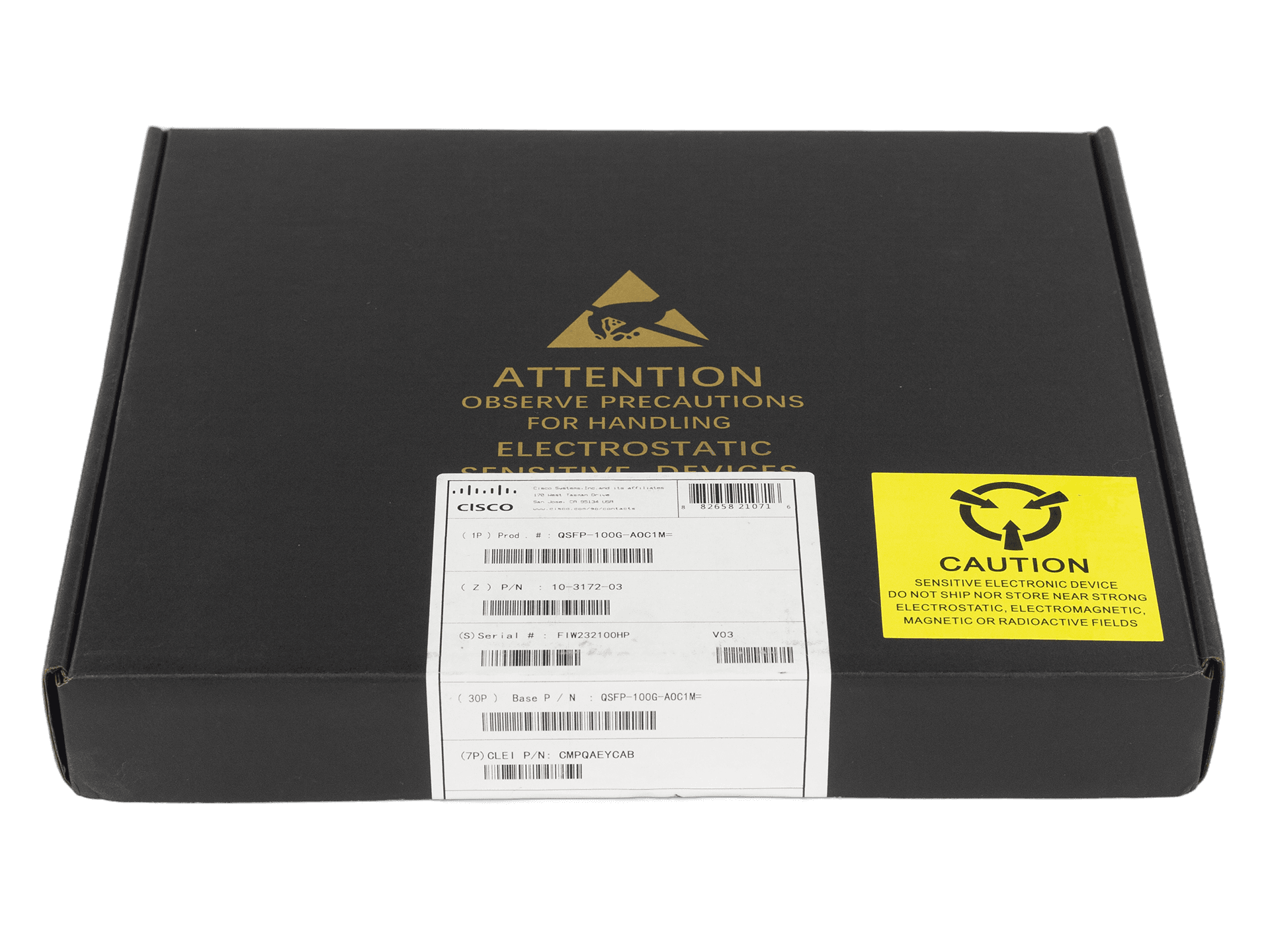 Кабель Cisco QSFP-100G-AOC, 1 м