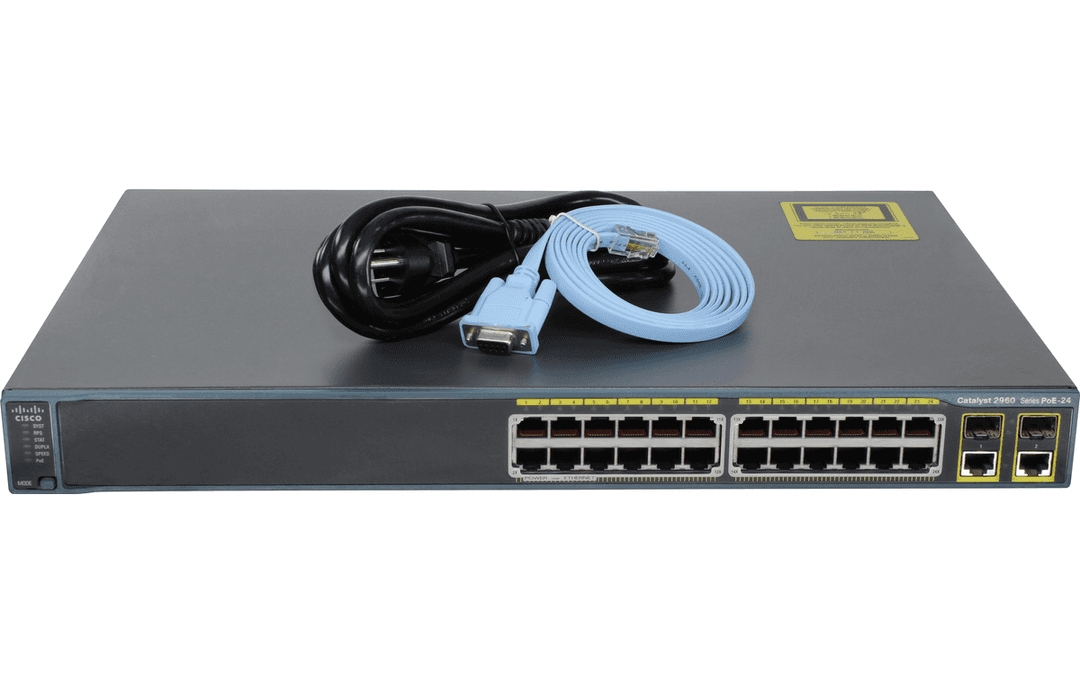 Коммутатор Cisco WS-C2960-24PC-L, 24 порта