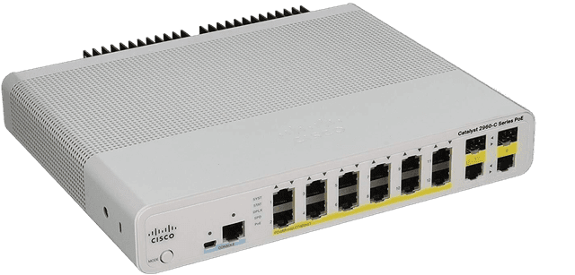 Коммутатор Cisco WS-C2960C-12PC-L, 12 портов