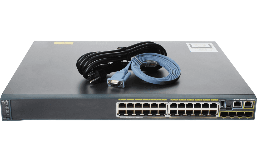 Коммутатор Cisco WS-C2960S-24PS-L, 24 порта