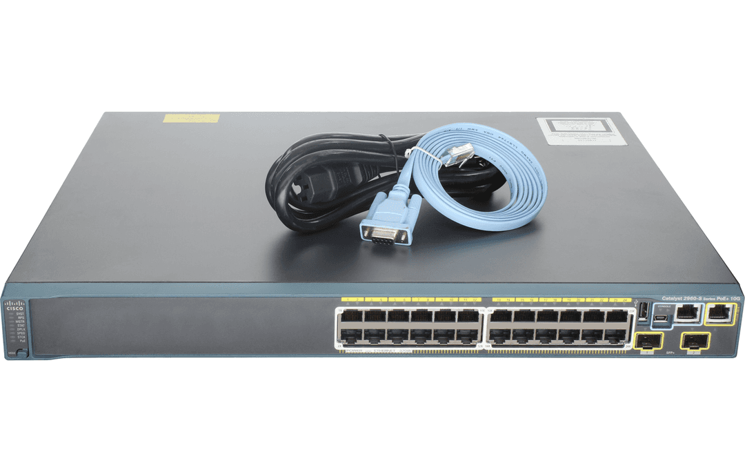 Коммутатор Cisco WS-C2960X-24PD-L, 24 порта