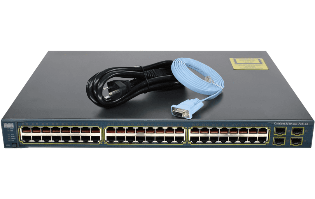Коммутатор Cisco WS-C3560-48PS-S, 48 портов