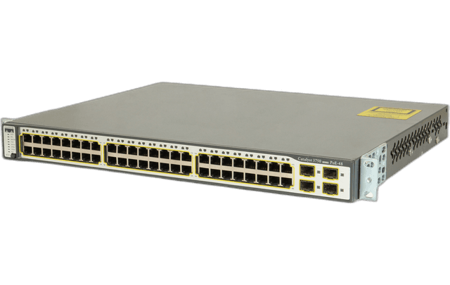 Коммутатор Cisco WS-C3750-48PS-S, 48 портов