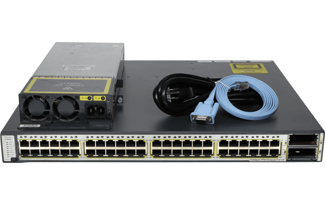 Коммутатор Cisco WS-C3750E-48PD-EF, 48 портов