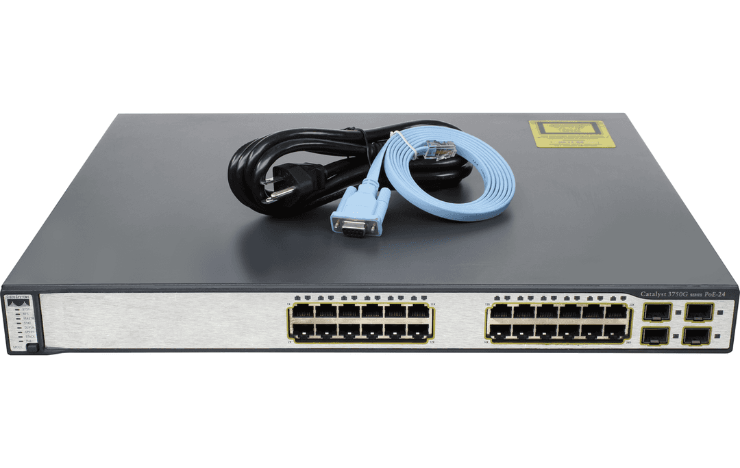 Коммутатор Cisco WS-C3750G-24PS-S, 24 порта