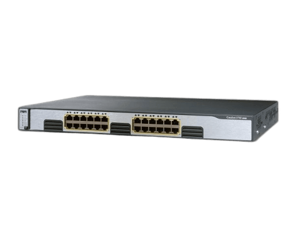 Коммутатор Cisco WS-C3750G-24T-E, 24 порта