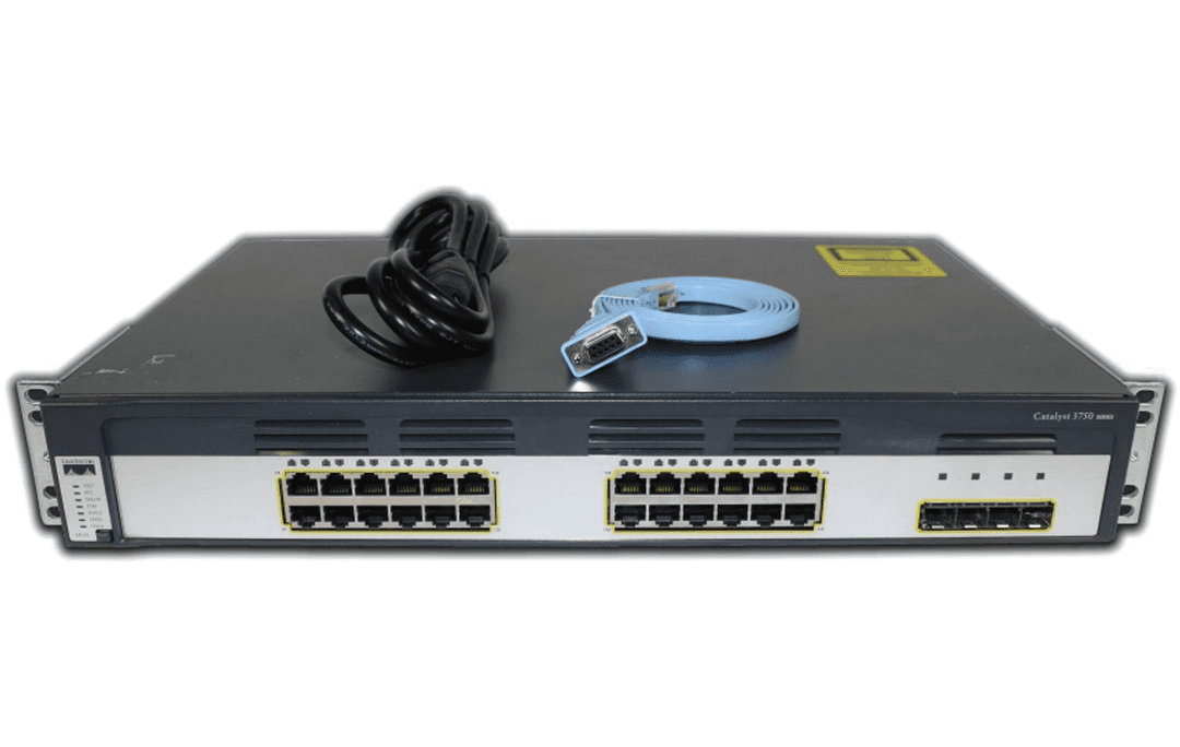 Коммутатор Cisco WS-C3750G-24TS-S, 24 порта