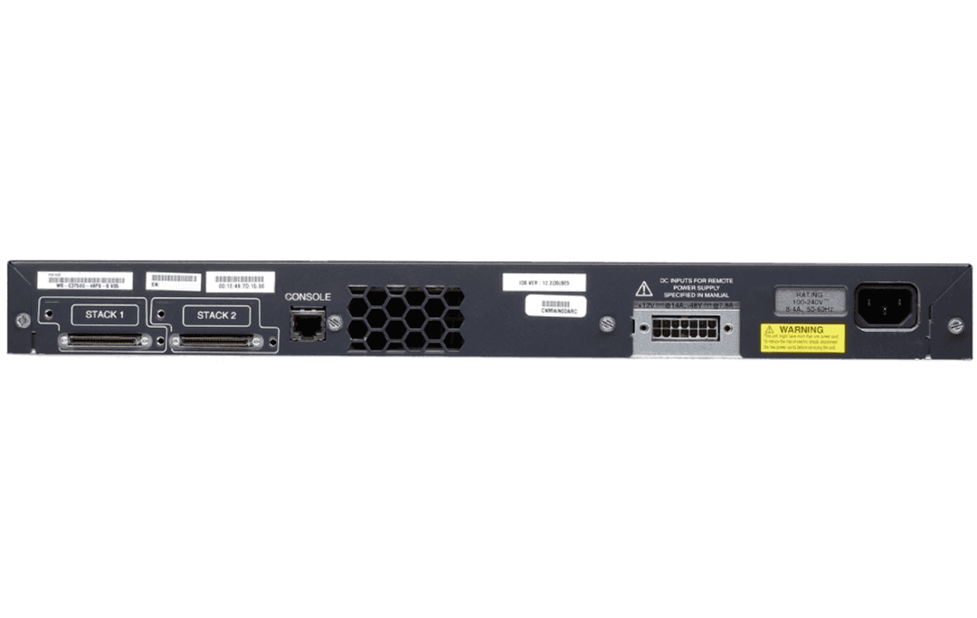 Коммутатор Cisco WS-C3750G-48PS-S, 48 портов