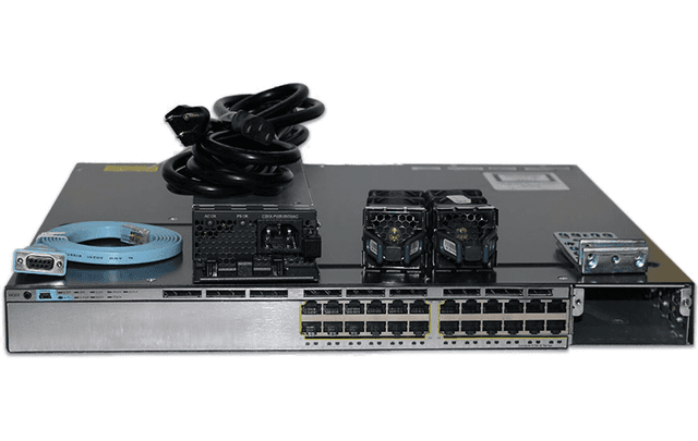 Коммутатор Cisco WS-C3750X-24T-L, 24 порта