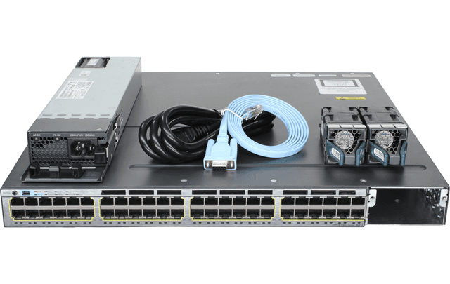 Коммутатор Cisco WS-C3750X-48PF-S, 48 портов