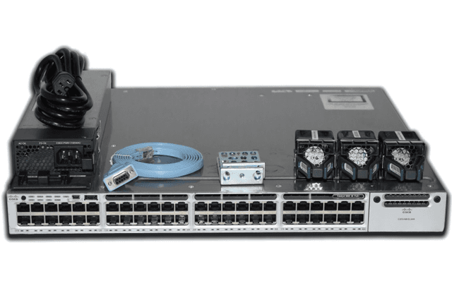 Коммутатор Cisco WS-C3850-48F-L, 48 портов