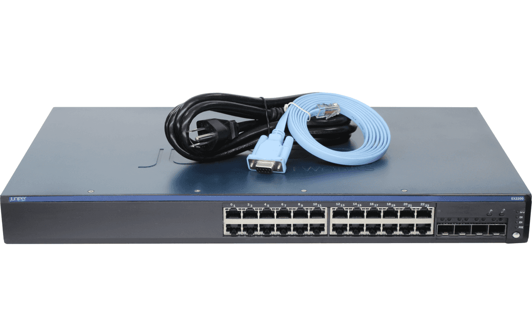 Коммутатор Juniper EX2200-24T-4G, 24 порта
