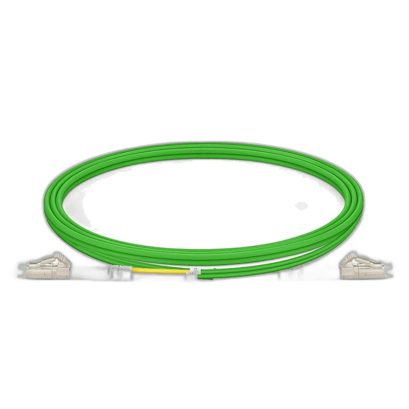 Оптический патч-корд OM5 LC–LC Duplex, 1 м, lime green